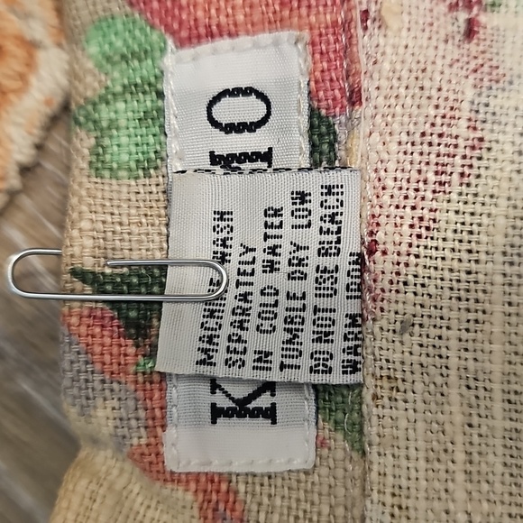 Floral Pink/Green Cotton-Blend, Fitted, Jean Jacket, Bangkadesh, Size Medium - Picture 15 of 15